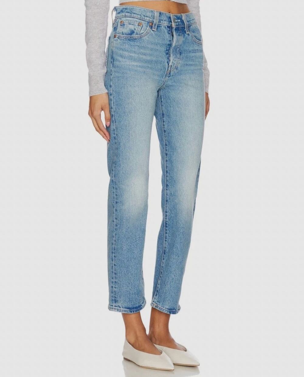 LEVI'S Womens Wedgie Straight Jeans 29x28 US 8 Calling All Blue 34964-0178 NWT